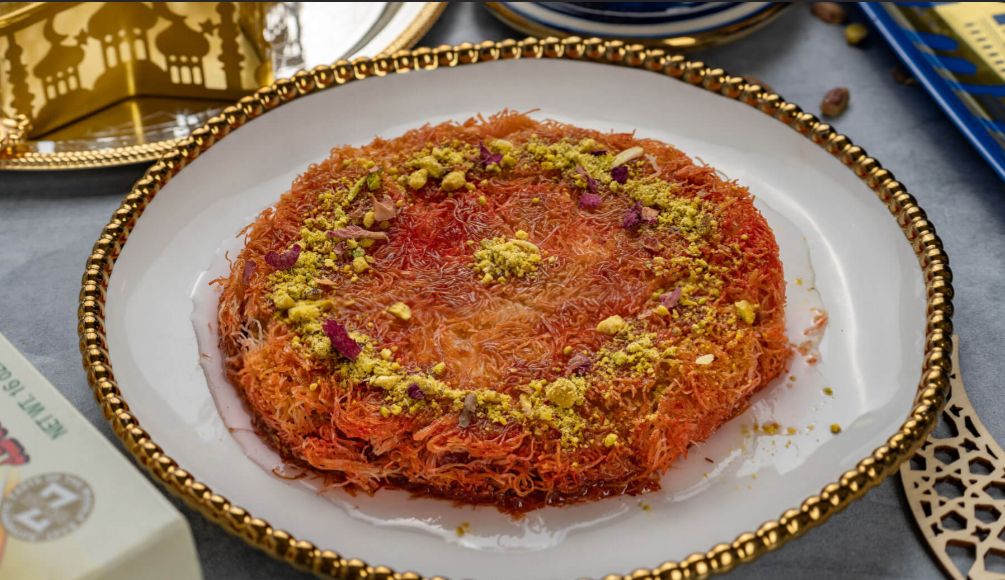 Kunafa con pistacho